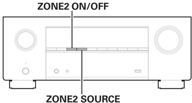 DENON AVRX2800H - Lecture simultanée de la même source dans la MAIN ZONE et la ZONE2 (réglage du partage TV audio) - 2