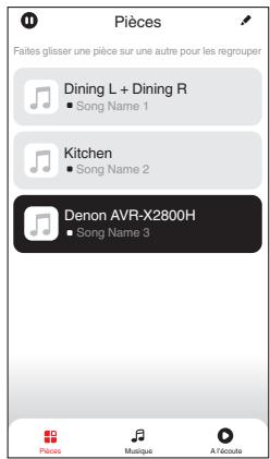 DENON AVRX2800H - ■ Sélectionner une piece/un dispositif - 2