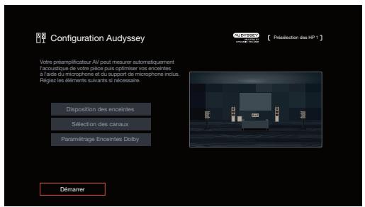 DENON AVRX2800H - Procedure pour les réglages des enceintes (Conf. Audyssey®) - 4