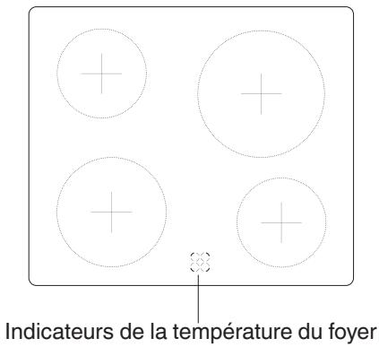FAGOR FACV3004S - Indication de la température de la zone de chauffe - 1