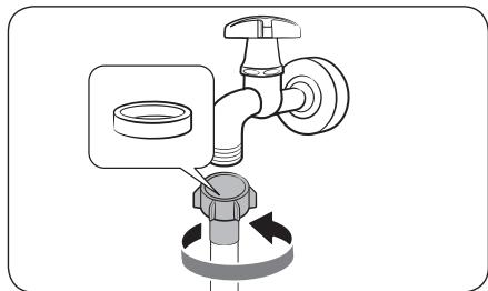 SAMSUNG WW80T4020EH - Raccordement à un robinet d'eau fileté - 1