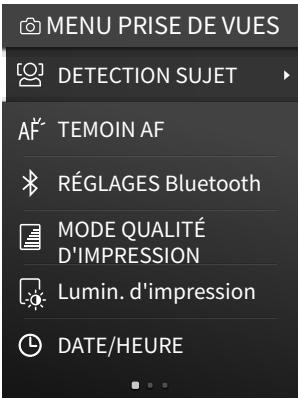 FUJIFILM InstaxMiniEvo - Sur l'écran de prise de vue, appuyez sur [MENU/OK]. - 1
