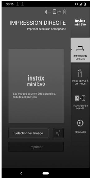 FUJIFILM InstaxMiniEvo - Fonctions liées de l'application pour smartphone - 1