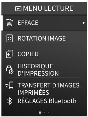 FUJIFILM InstaxMiniEvo - Utilisation du MENU LECTURE - 1