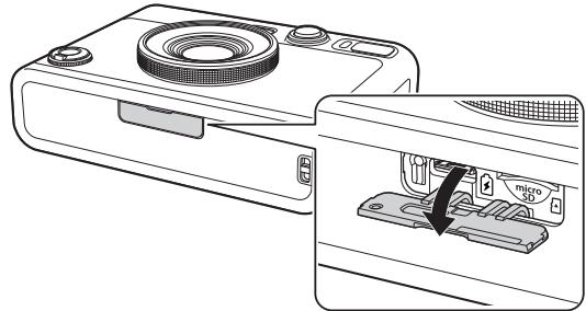 FUJIFILM InstaxMiniEvo - Insertion d'une carte mémoire - 1