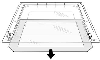 FAGOR FF70MFCNX - Démontage et remontage de la porte du four : (Uniquement pour certains modèles) - 4