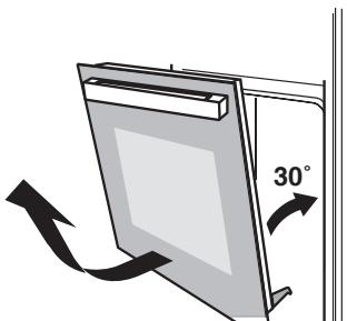 FAGOR FF70MFCNX - Démontage et remontage de la porte du four : (Uniquement pour certains modèles) - 2