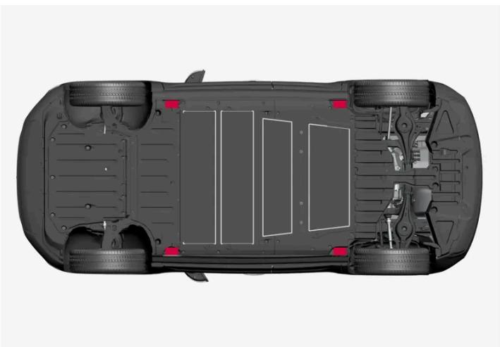 VOLVO C40 (2024) - Points de levage - 1