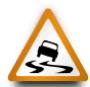 VOLVO C40 (2024) - Alarme concernant une chausse glissante - 1