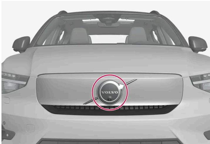 VOLVO C40 (2024) - Position des unités radar - 1