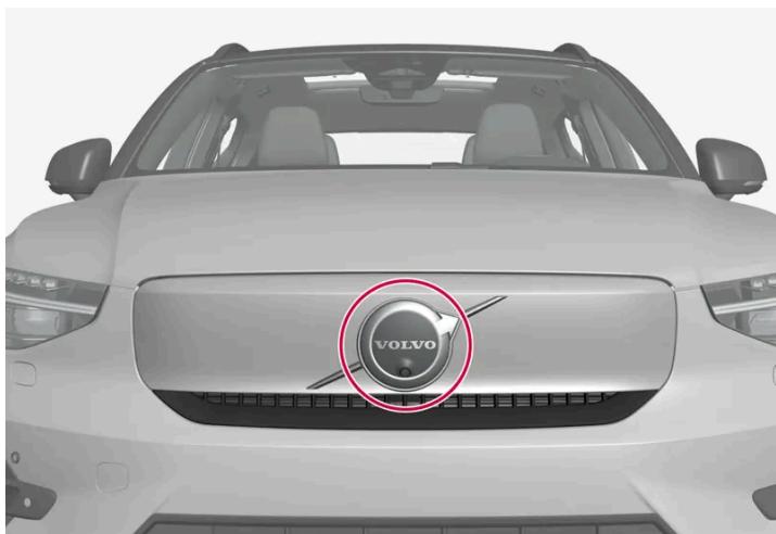VOLVO C40 (2024) - Position des unités radar - 1