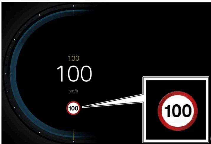 VOLVO C40 (2024) - Affichage pour les informations sur la signalisation routière* - 1