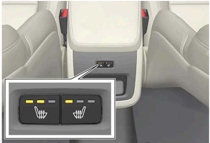 VOLVO C40 (2024) - Activer et désactiver le chauffage électrique de ban-quette arrêté* - 1