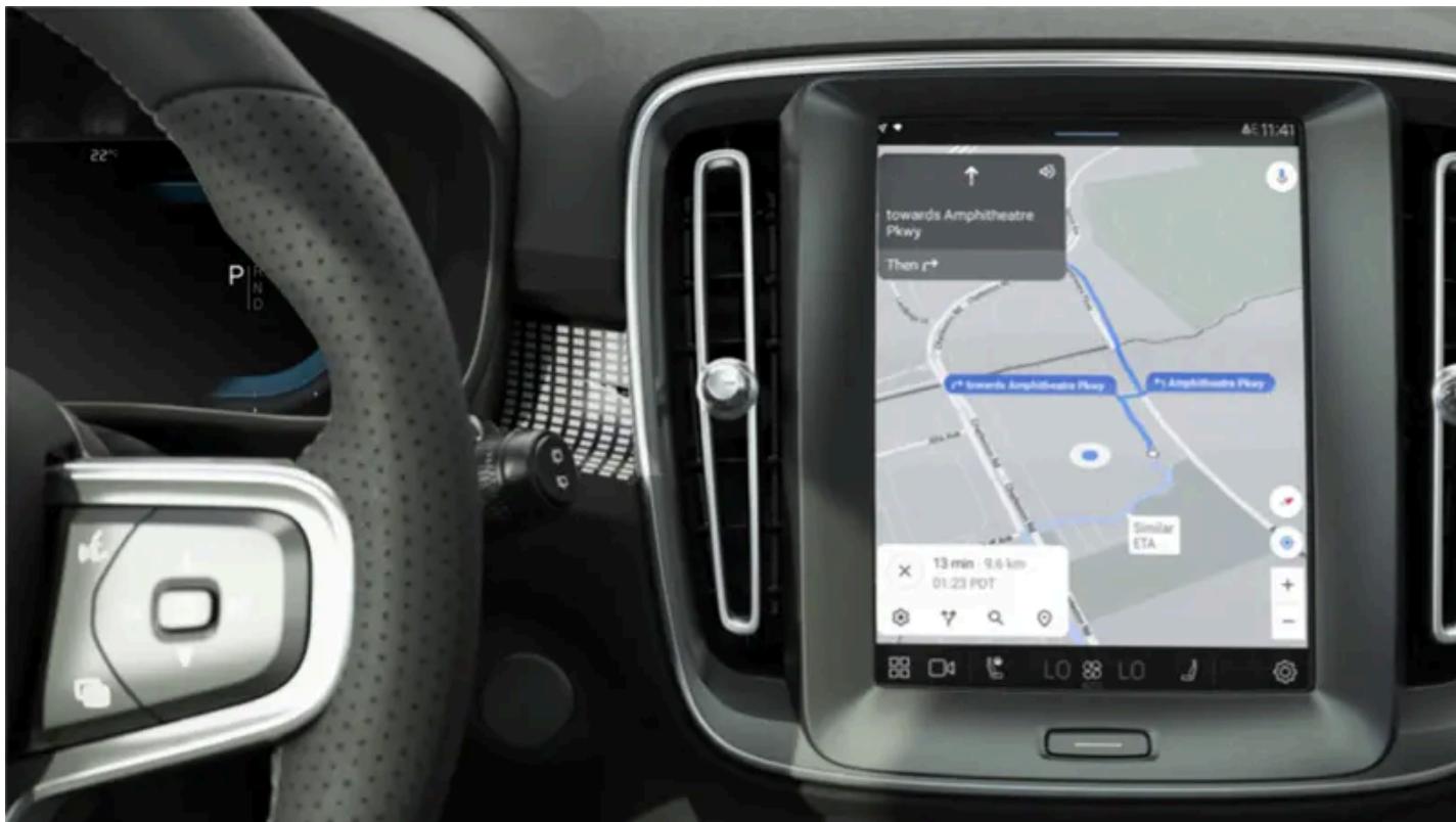 VOLVO C40 (2024) - Premiers pas avec les services Google - 1