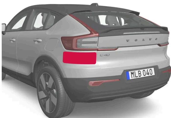 VOLVO C40 (2024) - Unités radar - 2