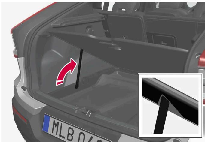VOLVO C40 (2024) - Relever le plancher du compartment à bagages - 1