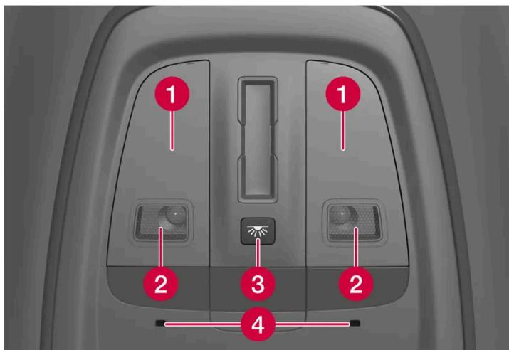 VOLVO C40 (2024) - Éclairage au plafond avant - 1