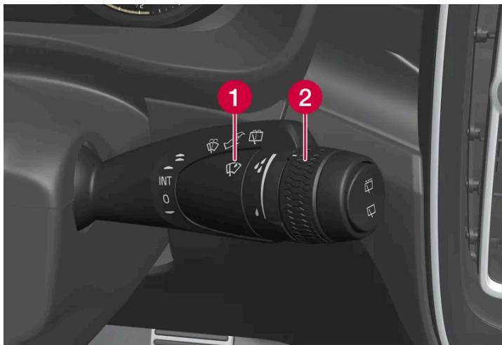VOLVO C40 (2024) - Utiliser le capteur de pluie - 1