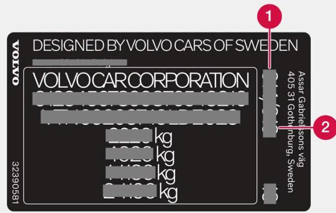 VOLVO C40 (2024) - Code couleur - 1