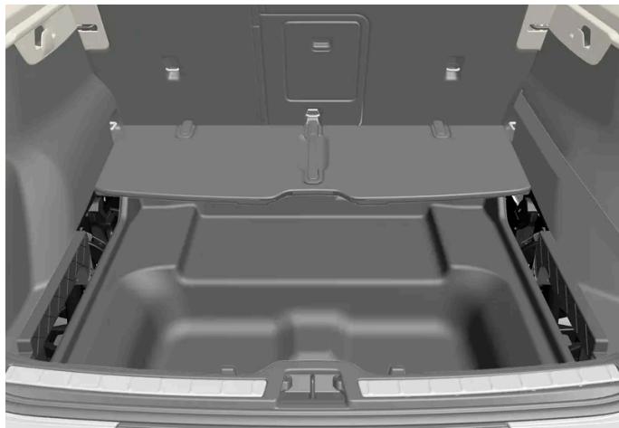 VOLVO C40 (2024) - Retrait du plancher pliable de compartment à bagages* - 1