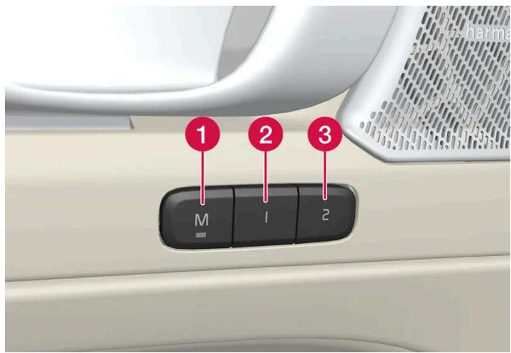 VOLVO C40 (2024) - Utiliser un réglage mémorisé - 1