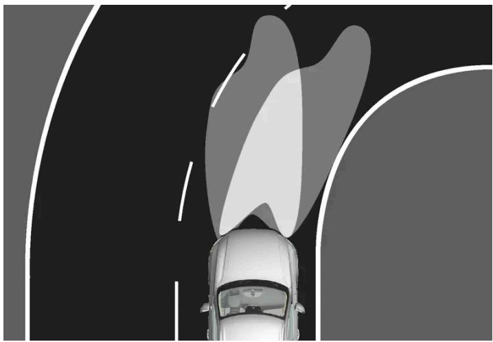 VOLVO C40 (2024) - Feux actifs en virage* - 1