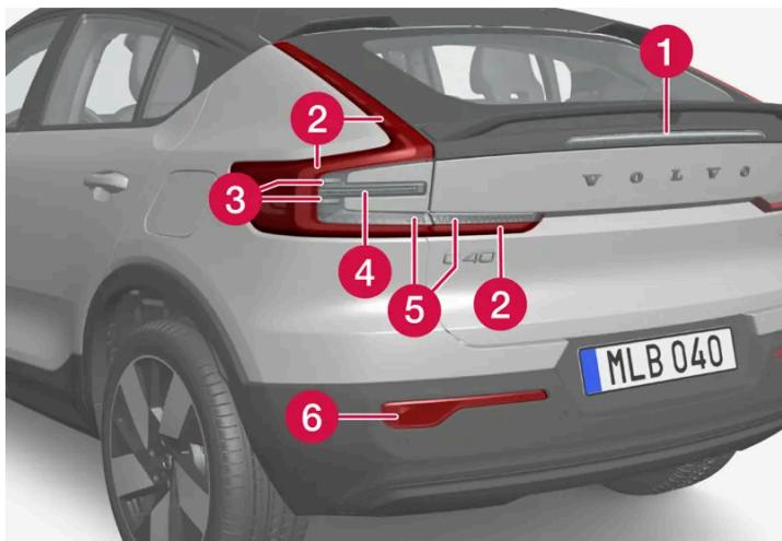 VOLVO C40 (2024) - Ampôules de certains arrêtés - 1