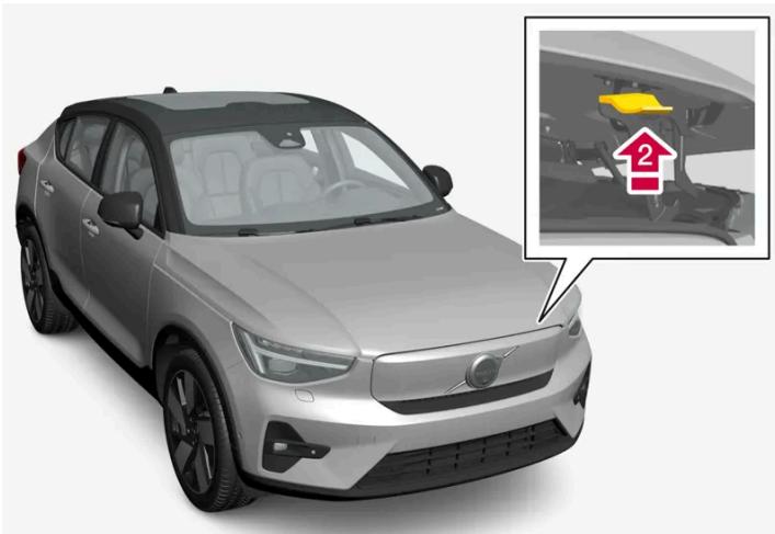 VOLVO C40 (2024) - Ouvr le capot - 3