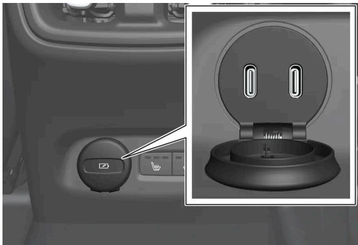 VOLVO C40 (2024) - Ports USB - 2