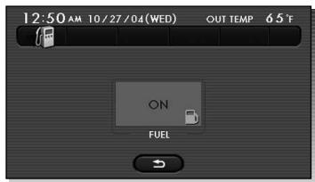 SUBARU Tribeca Phase 2 (2007-2014) - Programmation de l'affichage automatique d'une alarme de bas niveau de carburant - 3