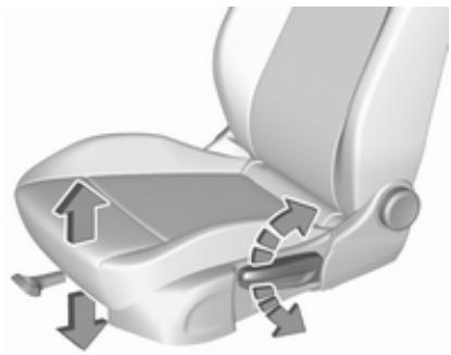 OPEL Insigna B (2017-2019) - Hauteur de siège - 1