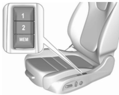 OPEL Insigna B (2017-2019) - Mémoire de réglage de siège électrique et des rétroviseurs extérieurs - 1