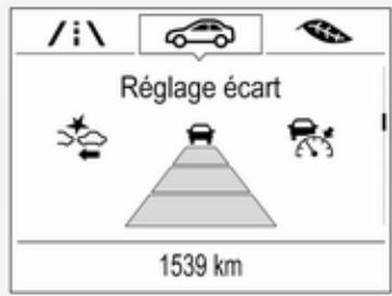 OPEL Insigna B (2017-2019) - Indication de distance vers l'avant - 2