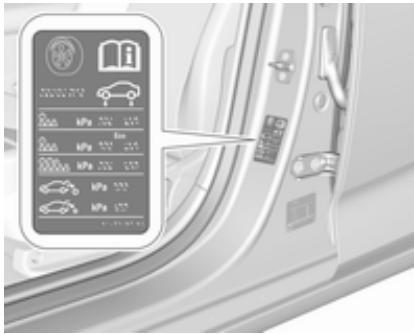OPEL Insigna B (2017-2019) - Pression des pneus - 1