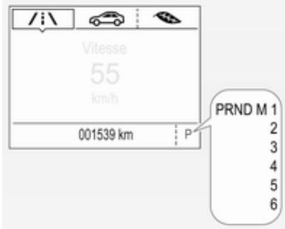 OPEL Insigna B (2017-2019) - Affichage de transmission - 1