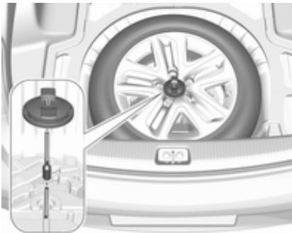 OPEL Insigna B (2017-2019) - Ranger la roue de taille normale remplacée dans la niche de roue de secours - 1