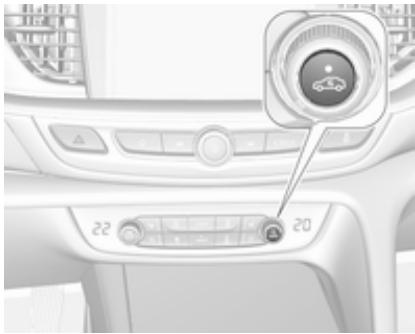 OPEL Insigna B (2017-2019) - Mode de recyclage d'air manuel - 1