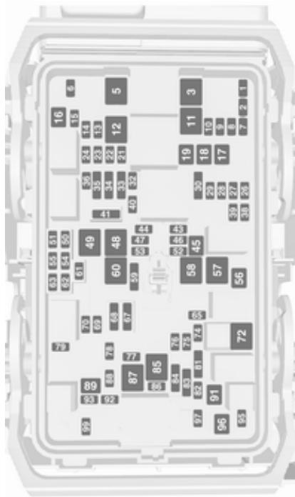 OPEL Insigna B (2017-2019) - Boîte à fusibles du compartmentement moteur - 2
