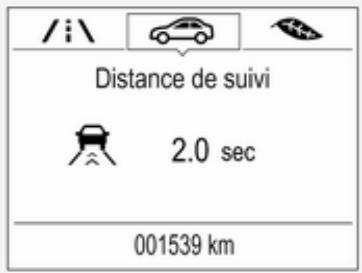 OPEL Insigna B (2017-2019) - Indication de distance vers l'avant - 1