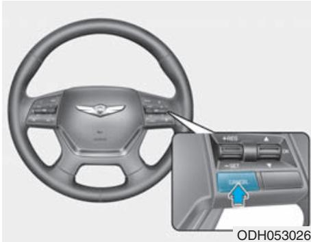 HYUNDAI Genesis DH  (2013-2016) - Le régulateur de vitesse intelligente s'annulera temporairement quand : - 1