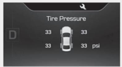 HYUNDAI Genesis DH  (2013-2016) - Renseignements sur la pression des pneus - 1