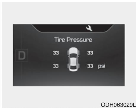HYUNDAI Genesis DH  (2013-2016) - Vérifier la pression des pneus - 1