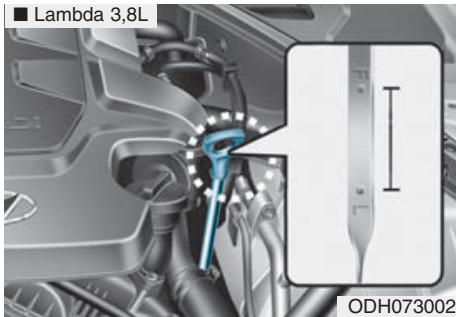 HYUNDAI Genesis DH  (2013-2016) - Vérification du niveau d'huile - 1