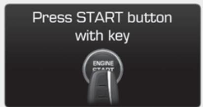 HYUNDAI Genesis DH  (2013-2016) - Press brake pedal to start engine (appuyer sur la pedale de frein pour démarrer le moteur) - 2