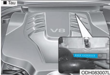 HYUNDAI Genesis DH  (2013-2016) - NUMERO DU MOTEUR - 2