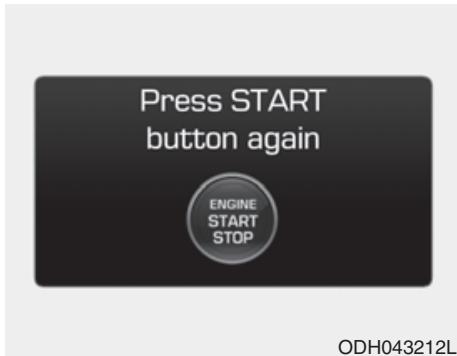 HYUNDAI Genesis DH  (2013-2016) - Press start button again (appuyer de nouveau sur le bouton de démarrage) - 1