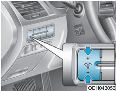HYUNDAI Genesis DH  (2013-2016) - Réglage de la luminosité du tableau de bord - 1