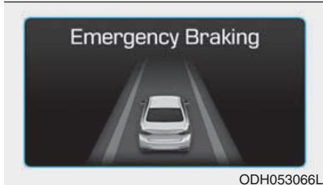 HYUNDAI Genesis DH  (2013-2016) - Fonctionnement de l'AEB Message d'avertissement - 3