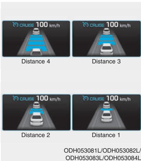 HYUNDAI Genesis DH  (2013-2016) - Si un vehicule se trouve devant le votre, dans la même voie : - 1