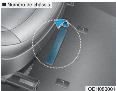 HYUNDAI Genesis DH  (2013-2016) - NUMERO D'IDENTIFICATION DU VEHICULE (NIV) - 1